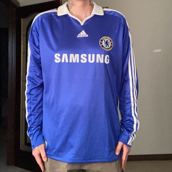 Chelsea FC Jersey / Kit Adidas Samsung Soccer Shirt - Picture 6 of 10
